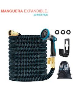 Manguera Expandible Azul 20 Metros -66 Pies Premium