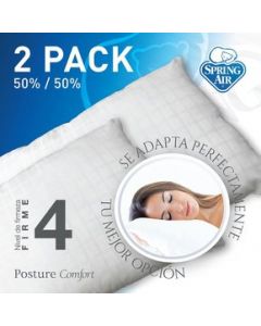 Paquete De Almohadas Spring Air 2 Pack 50% / 50% - Firme - Estándar