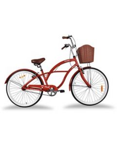 Bicicleta Urbana Aluminio Monk Crusier Rodada 26 Rojo - ..rojo