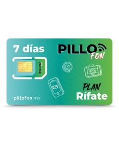 Pillofon Sim Rifate 7 Dias ilimitado Chip Telefonia celular