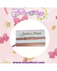 Cartera de sailor moon color rosa con silueta billetera