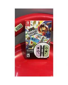 Super Mario Party + rosa  &amp; verde pastel Joy-Con Bundle nitendo switch