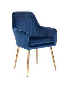 Silla Jaca Velvet azul - &hellip;