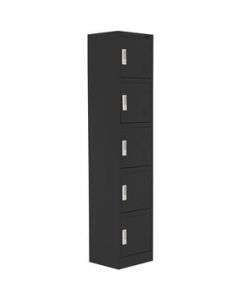 Locker Metalico 5 Puertas GUARDEX Casillero de Oficina Chapa - Gris Claro