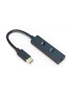 Creative Sound Blaster Play! 4 Hi-res, adaptador externo USB-C DAC y sonido Ft. VoiceDetect Auto Mic Mute/Unmute, cancelación de ruido bidireccional, aumento de graves/ecuales dinámicos, para videollamadas en PC con Windows