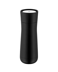 WMF Termo aislado 0,35 L, altura 22 cm/diámetro: 7,4 cm, cierre automático, apertura de 360°, color negro