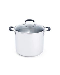 T-fal C88881 Olla de Acero Inoxidable, Apta para Horno y Lavaplatos, Sin PFOA, 11.35 l, Plateado