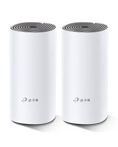 TP-Link Deco Sistema WiFi Mesh (o en malla) para todo el hogar: alcanza hasta 867 Mbps, itinerancia sin interrupciones, cobertura de hasta 2800 pies cuadrados.Funciona con Alexa.Blanco(Deco E4 2 Pack)