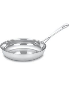 Cuisinart - Sartén abierta Contour de acero inoxidable con mango auxiliar