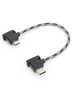 Cable de Transferencia de Datos para Drones, Cable USB C a Micro USB 2.0 de 15 Cm, Cable de Datos Tipo C a Micro USB para DJI Mavic Air 2 / Mini 2