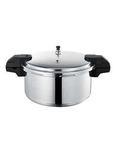 T-fal Olla de presión de aluminio, con cinco sistemas de seguridad y fácil limpieza. Excelente opción para crear recetas de manera más rápida, fácil y segura, plateada, 12 L, YL307LA7