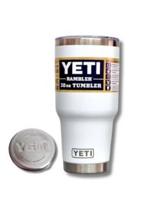 Termo tipo Yeti 30oz varios colores, ideal para tus bebidas calientes y frias favorita, el regalo ideal (blanco)