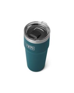 YETI Rambler - Vaso apilable de 20 onzas, acero inoxidable, aislado al aspiradora con tapa MagSlider, color verde azulado