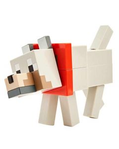 Minecraft Vanilla, Lobo, Mini Figura para niños de 6 años en adelante