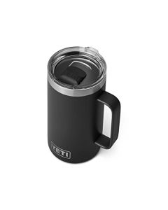 YETI Rambler - Taza de acero inoxidable con tapa MagSlider, 24 onzas, aislada al vacío (Black)