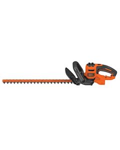 BLACK+DECKER Cortasetos eléctrico, hoja de 22 pulgadas, con cable (BEHT350FF), naranja