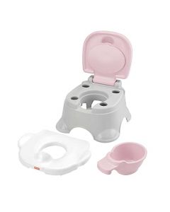 Fisher-Price Baby Bacinica para Bebés 3 En 1 Fácil de Limpiar y con Protector contra Salpicaduras para Bebés de Etapa de Desarrollo en Adelante