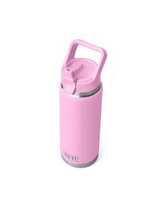 YETI Rambler - Botella de 26 onzas, aislada al aspiradora, acero inoxidable con tapa de pajita, color rosa