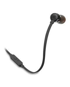 JBL T110 - Auriculares in-Ear con Mando a Distancia de un botón, Negro, Una Talla