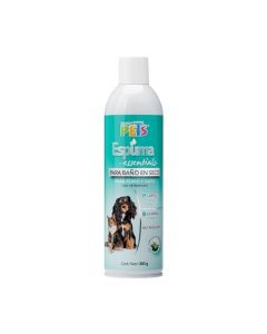 Fancy Pets Espuma para Baño en Seco Essentials para Perro y/o Gato con 400 Gramos