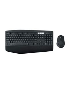 Logitech MK850 Combo Teclado y Mouse Multidispositivos, 2.4 GHz/Bluetooth, Estructura Curvada, Ratón Inalámbrico,12 Botones Programables,Batería de hasta 3 Años,PC/Mac - Negro