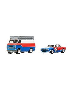 Hot Wheels Collector Vehículo de Colección Rally Van con Trailer a Escala 1:64 para niños de 3 años en adelante