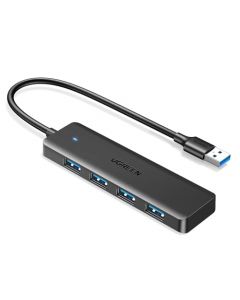 UGREEN Hub USB 3.0, 4 en 1 Adaptador de USB A 4 Puertos 5Gbps Compatible con PC, Laptop, PS4, PS5, Xbox, Disco U, Impresora, Memoria USB, Ratón, Teclado y Más, 15CM