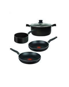 Bateria De Cocina T-Fal Vital 5 Pzs 0390900 Negro