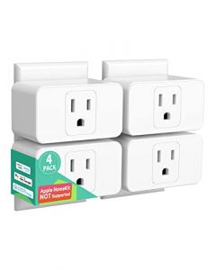 4 Pack de enchufe inteligente con WIFI, Smart Plug,Toma de Corriente Inalámbrica Compatible con Amazon Alexa, Google Home Assistant y IFTTT, con control remoto para iOS y Android, no Necesita Hub.Modelo MSS110