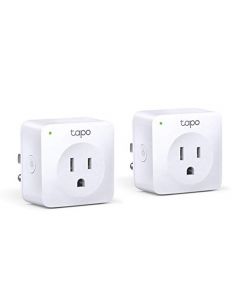 TP-Link Tapo P100(2-pack), Smart Plug Mini, Smart Home Wifi Outlet funciona con Alexa Echo y Google Home, no se requiere concentrador, se necesita nueva aplicación Tapo, Blanco