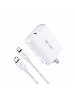 UGREEN 20W Cargador USB C con 1M Cable USB C a Lightning, Cargador de Pared Tipo C Portátil Compatible con iPhone 14 13 Pro Max/12 Pro/11 Pro, iPad 2020, Galaxy S21 Ultra/S20 Ultra, iPad Pro