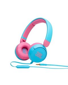 JBL JR310 Audífonos para Niños con Mic/Control, Drivers de 32mm, Conector 3.5mm, Cable Antienredos - Azul