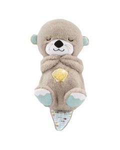 Fisher-Price Nutria Respiratoria Slumber Otter Peluche, Juguete Relajante para Dormir con Nutria Respiratoria,con Luces y música De Nutria Calmante, Regalo para los niños