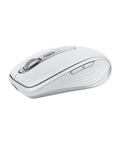 Logitech MX Anywhere 3 Mouse Compacto de Alto Desempeño, Inalámbrico, Scroll Rápido, 4000DPI, Botones Personalizables, USB-C, Bluetooth, Mac/iPad/Windows/PC/Linux/Chrome - Gris Claro