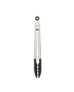 KitchenAid KO094OHOBA Pinzas gourmet de acero inoxidable, 10.83 pulgadas, ónix negro