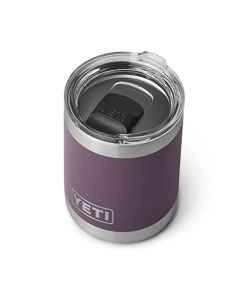 YETI Rambler - Vaso aislado al vacío de 296 ml, de acero inoxidable, con tapa MagSlider, color morado nórdico