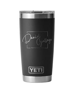 Termo Personalizado | Tipo YETI | Tapa Hermética | Capacidad 20oz | Acero Inoxidable | Diseño Personalizado | Diseño + Nombre ó Frase | Grabado en Laser Gratis (Negro)