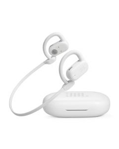 JBL Soundgear Sense Audífonos Inalámbricos Bluetooth, Drivers de 16.2mm, Reproducción 24 Horas, Resistentes a Salpicaduras y Polvo IP54 - Blanco