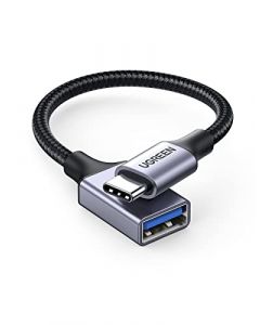 UGREEN Adaptador USB C a USB 3.0, Cable OTG Tipo C Macho a USB Hembra Adapter Compatible con Thunderbolt 3, MacBook Pro, iPad, Galaxy S23, Moto, Xiaomi, Google Pixel, Admite Carga y Transferencia