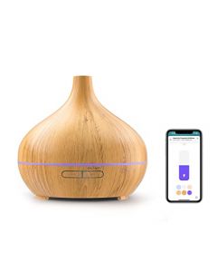 meross Smart WiFi - Difusor ultrasónico de aromaterapia de Aceite Esencial inalámbrico y humidificador de Niebla fría con Apple HomeKit y Alexa: Control de Voz y aplicación, Calendario, Temporizador,