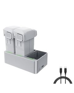 JHTC Paquete de 2 baterías Mini 3 Pro con hub de carga, piezas originales DJI para Mini 3 Pro/Mini 4 Pro (capacidad de 3850 mAh, 47 minutos de tiempo máximo de vuelo)