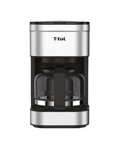 T-fal Cafetera Elegance de Filtro Permanente Lavable, capacidad para 7 tazas de café con jarra de vidrio y sistema antigoteo CM223DMX