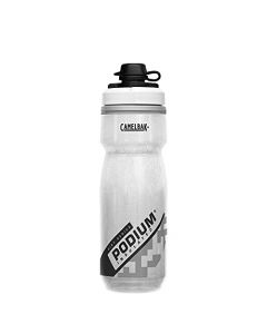 CamelBak Podium Dirt Series Chill Bike Bottle 21oz - Insulated Squeeze Bottle, White