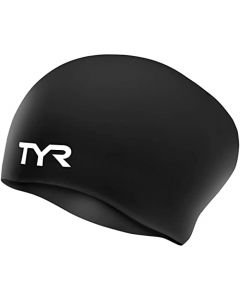 TYR Sport Gorro de natación (de Silicona, para Cabello Largo, no se Arruga)