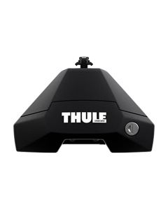 Thule 710500 Portaequipajes de Techo, Abrazadera EVO, Negro, Juego de 4