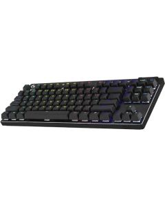 Logitech G Pro X TKL Lightspeed, Teclado inalámbrico para Juegos, ultraportable, sin sección numérica, RGB LIGHTSYNC, Teclas de PBT, interruptores con Click perceptible (GX Brown) - Negro