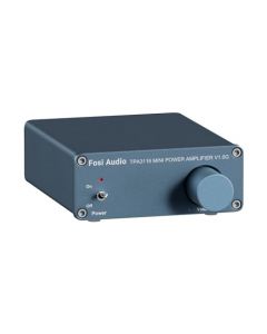 Fosi Audio V1.0G Mini amplificador estéreo de clase D de 2 canales para altavoces domésticos tpa3116 50w x 2 con fuente de alimentación