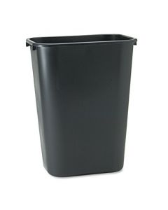 Rubbermaid Commercial Products - Papelera de plástico y resina, Sencillo, Negro, 10 galones