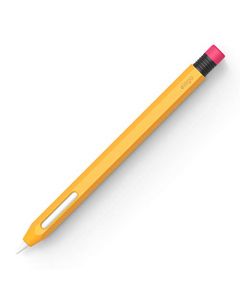 elago Classic Funda Compatible con Apple Pencil 2ª generación, Silicona Duradera, Diseño Clásico, Compatible con Carga magnética (Amarillo)