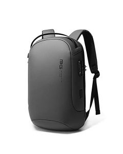 Mochila Bange Impermeable 35L para portátil, Viajes, Escuela Laptop, Malla ergonómica Transpirable y ventilada. Portátil de 16" y tablet de 9.7" Con candado de seguridad, impermeable, antirrobo (Gris)